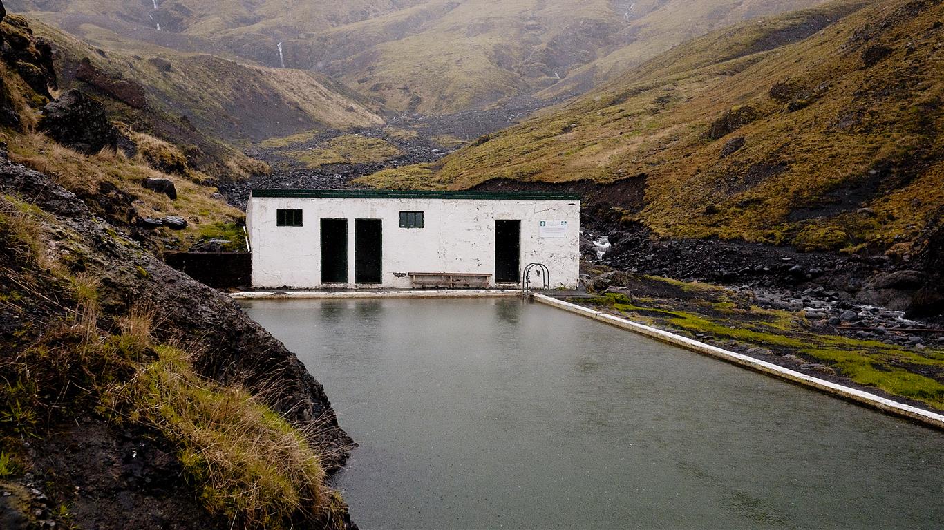 Seljavallalaug swimming pool, one of Iceland's best-kept secret.