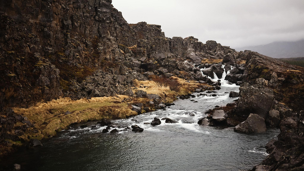 The drowning pool in Þingvellir. 